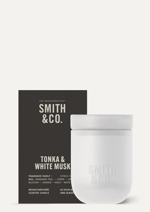 Smith & Co Candle 250g - Tonka & White Musk