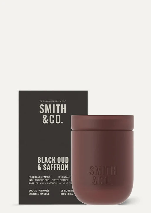 Smith & Co Candle 250g - Black Oud & Saffron