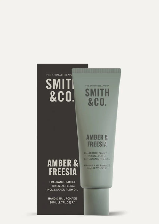 Smith & Co Hand and Nail Pomade 80ml - Amber & Freesia