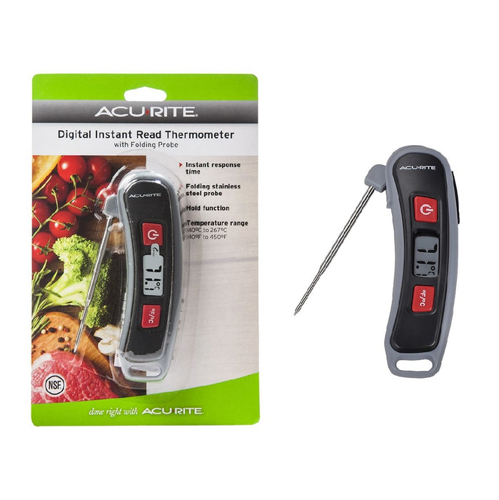 Acurite Digital Instant Read Thermometer w/Folding Probe