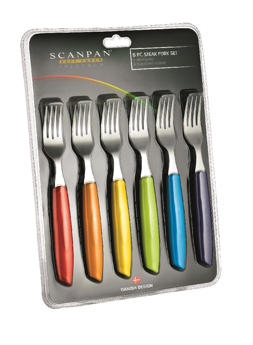 Scanpan Spectrum Fork Set of 6 - Coloured - Kitchen Antics