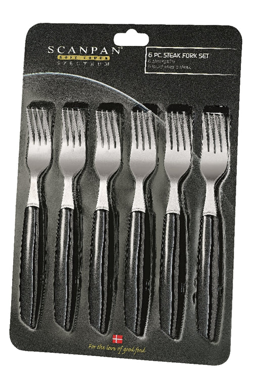 Scanpan Spectrum Forks set of 6 - Black - Kitchen Antics