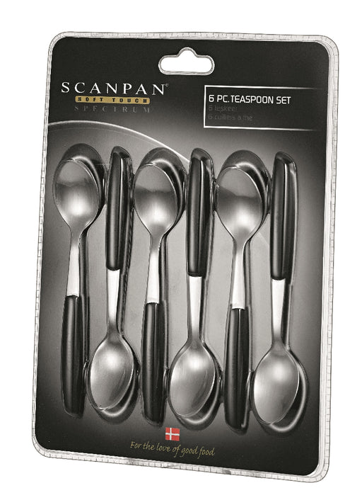 Scanpan Spectrum Teaspoons set of 6 - Black