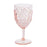 Flair Acrylic Scollop Wine Glass - Blush - Kitchen Antics