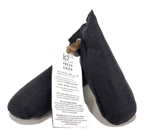 Ioco Fresh Shoe Bamboo Charcoal Pouch Natural Absorber s/2 - Black - Kitchen Antics