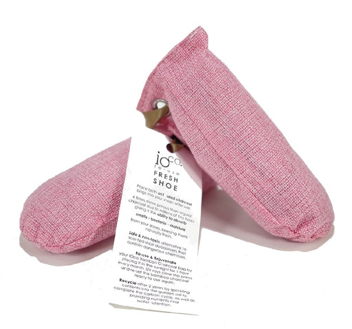 Ioco Fresh Shoe Bamboo Charcoal Pouch Natural Absorber s/2 - Pink - Kitchen Antics