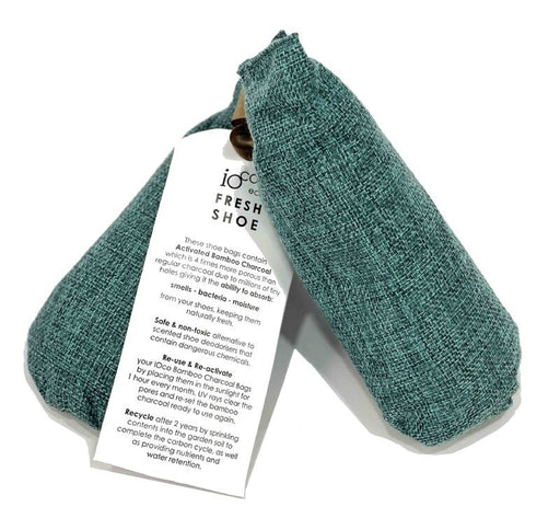 Ioco Fresh Shoe Bamboo Charcoal Pouch Natural Absorber s/2 - Teal - Kitchen Antics