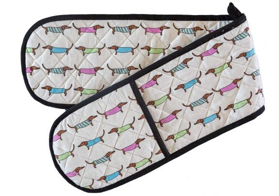 AG Double Oven Glove - Sausage Dogs - Kitchen Antics