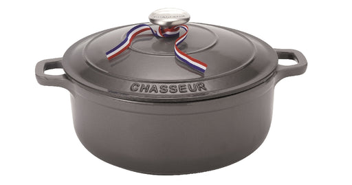 Chasseur Round Casserole 24cm / 4.0lt - Caviar - Kitchen Antics