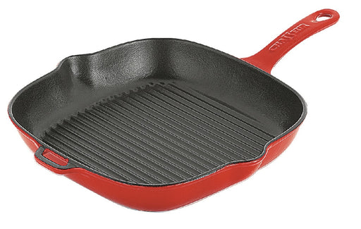 Chasseur Square Grill 25cm - Inferno Red - Kitchen Antics