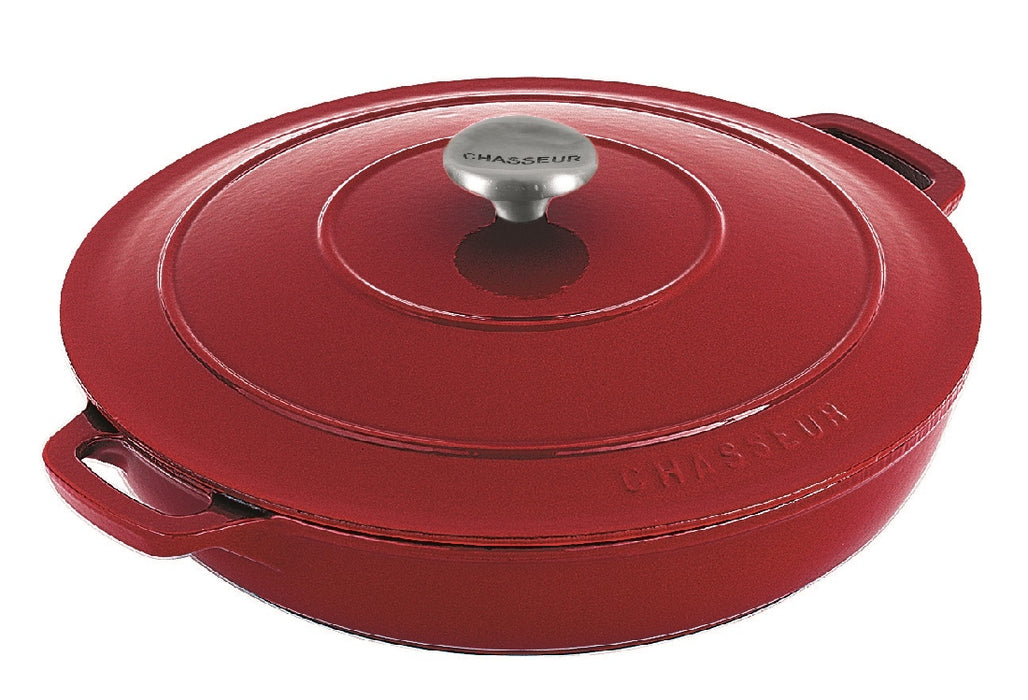 Chasseur Round Casserole 30cm / 2.5lt - Federation Red - Kitchen Antics