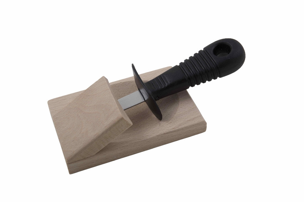 Andre Verdier Oyster Knife with Wooden Block - Kitchen Antics