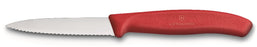 Victorinox Paring Knife 8cm Serrated - Red
