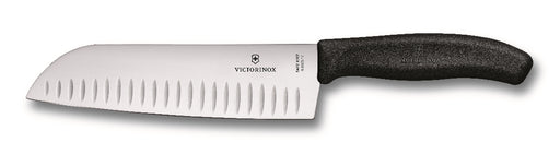 Victorinox Santoku Knife Fluted Blade 17cm - Black - Kitchen Antics