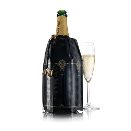 Vacu Vin Active Cooler Champagne - Black - Kitchen Antics