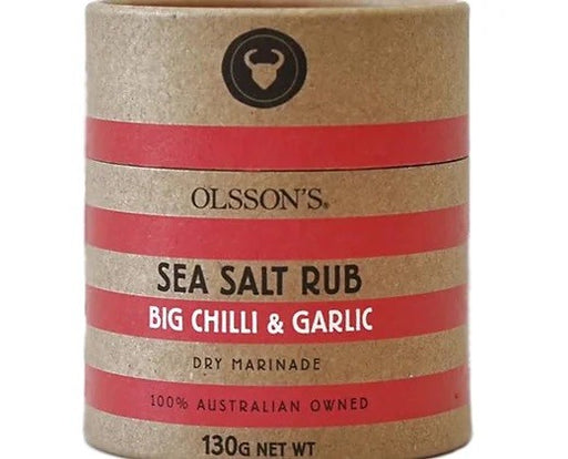 Olssons Big Chilli & Garlic Salt Rub 130g - Kitchen Antics