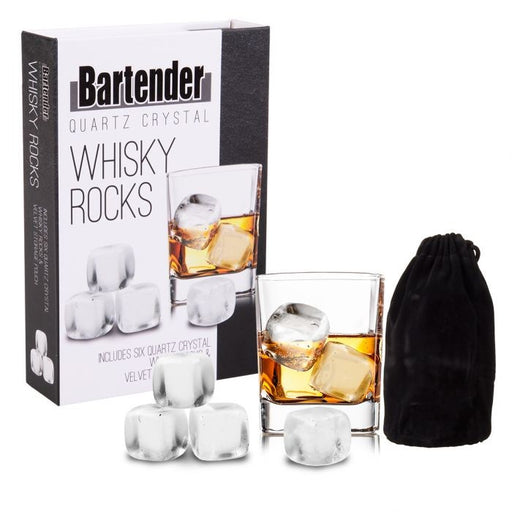 Bartender Whisky Rocks Set 9 w/bag - Quartz Crystal - Kitchen Antics