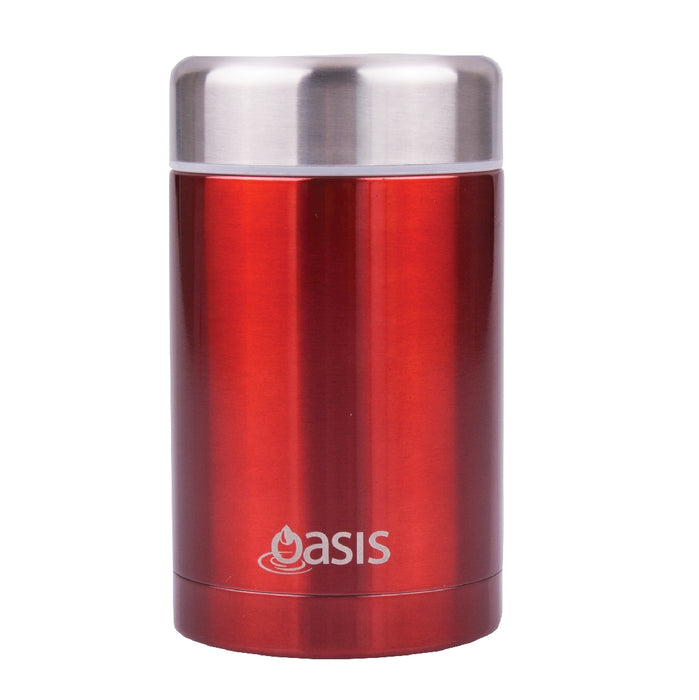Oasis S/S Insulated Food Flask 450ml - Red