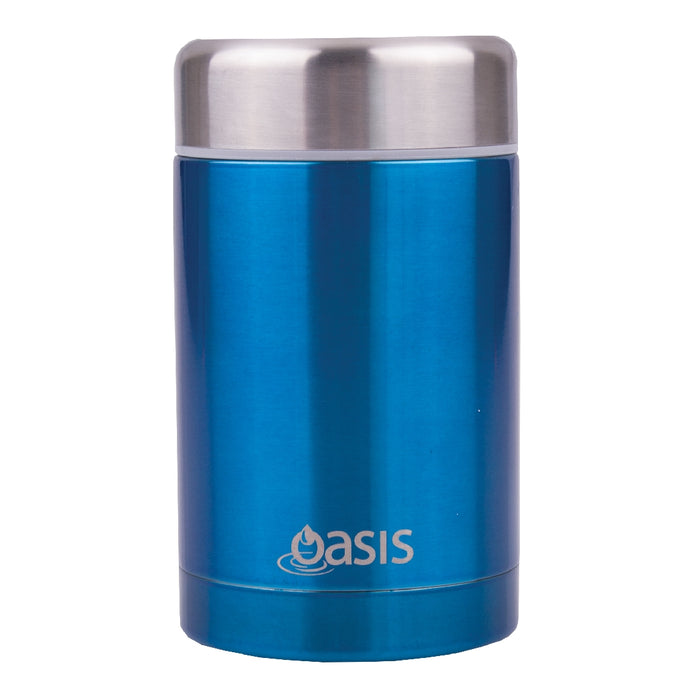 Oasis S/S Insulated Food Flask 450ml - Aqua - Kitchen Antics