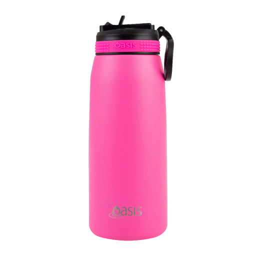 Oasis S/S Insulated Sports Bottle w/Sipper 780ml - Neon Pink - Kitchen Antics