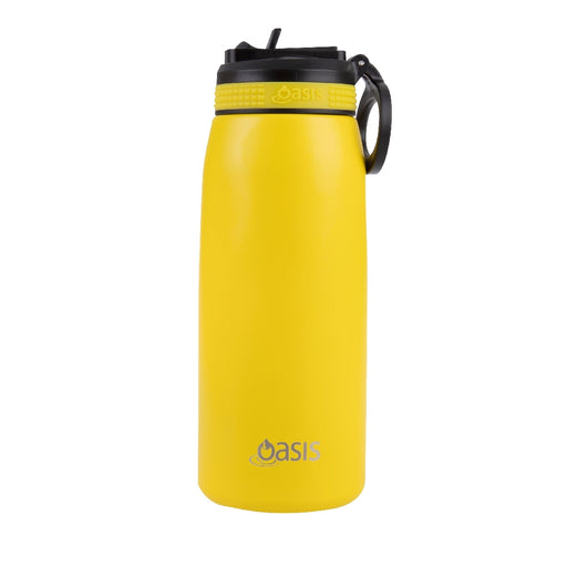 Oasis S/S Insulated Sports Bottle w/Sipper 780ml - Neon Yellow - Kitchen Antics