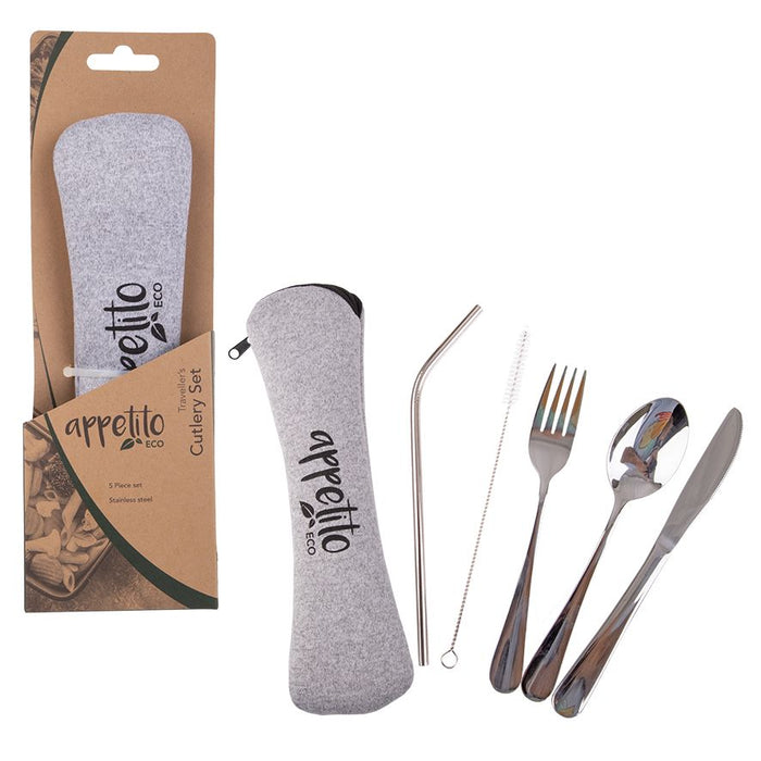 Appetito 5 Pce S/S Travellers Cutlery Set - Kitchen Antics