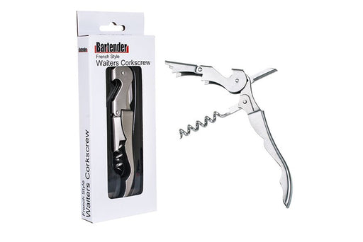 Bartender French Style S/S Waiters Corkscrew - Kitchen Antics