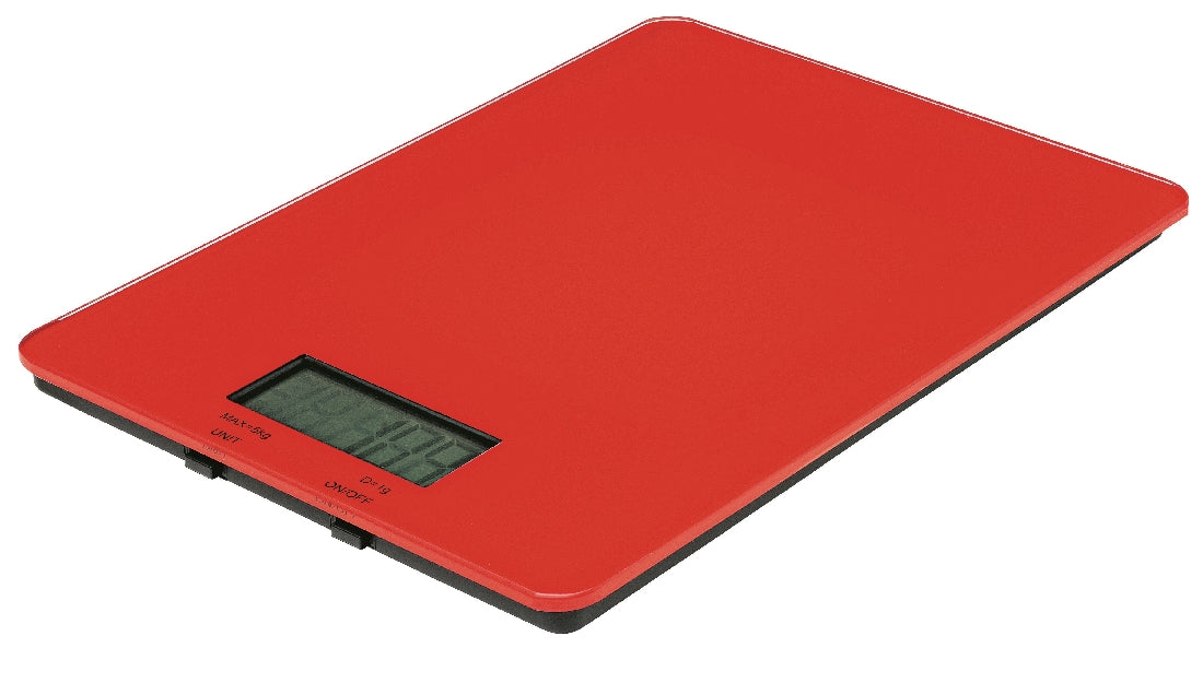 Avanti Digital Scale 5kg/1gm - Red - Kitchen Antics