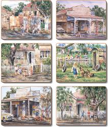 Cinnamon 'Nostalgia' Coasters Set of 6 - Kitchen Antics