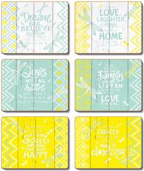 Cinnamon 'Hello Yellow' Placemats Set of 6 - Kitchen Antics