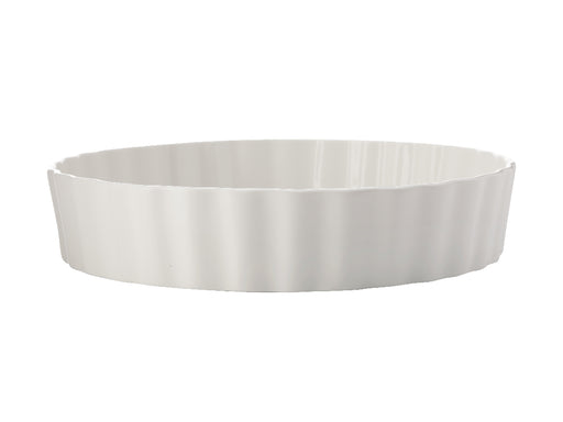 MW Epicurious Deep Quiche Dish 25x5cm White Gift Boxed - Kitchen Antics