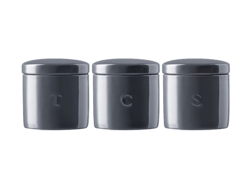 MW Epicurious Canister 600ML Set of 3 Grey Gift Boxed - Kitchen Antics