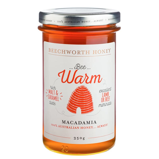 Beechworth Honey Bee Warm Macadamia 350g - Kitchen Antics