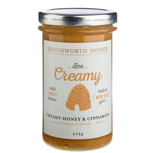 Beechworth Honey Bee Creamy Honey and Cinnamon 325g - Kitchen Antics