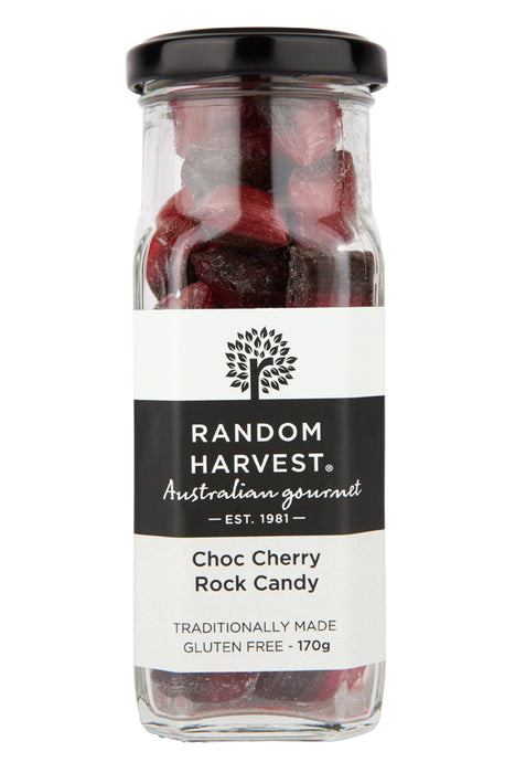Random Harvest Choc Cherry Rock Candy 170gm - Kitchen Antics