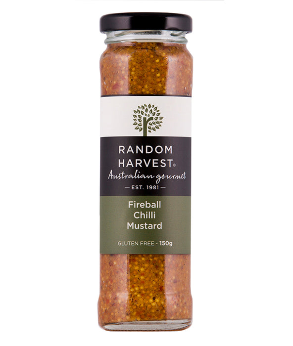 Random Harvest Fireball Chilli Mustard 150gm - Kitchen Antics