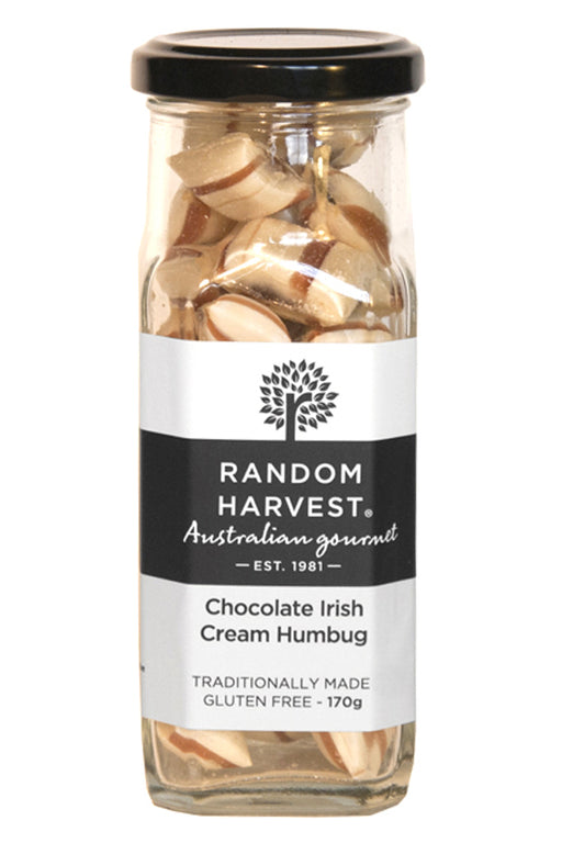 Random Harvest Chocolate Irish Cream Humbugs 170gm - Kitchen Antics