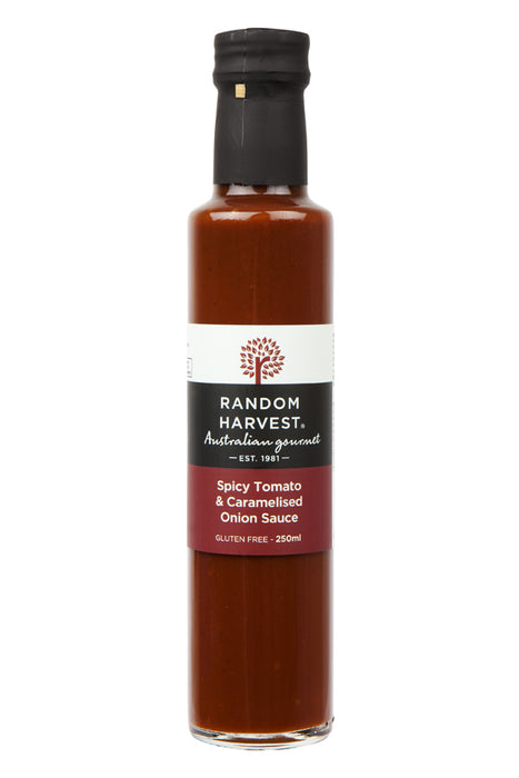 Random Harvest Spicy Tomato & Caramelised Onion Sauce 250ml - Kitchen Antics