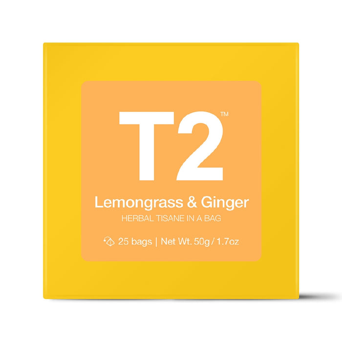 T2 Tea Bags 25's - Lemongrass & Ginger - Kitchen Antics