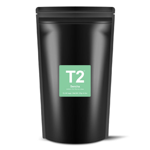 T2 Tea Bags Foil 60pk - Sencha - Kitchen Antics