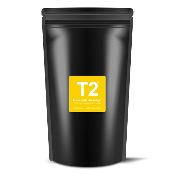 T2 Tea Bags Foil 60pk - New York Breakfast
