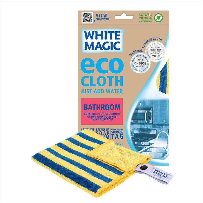 White Magic Microfibre Eco Cloth - Bathroom - Kitchen Antics