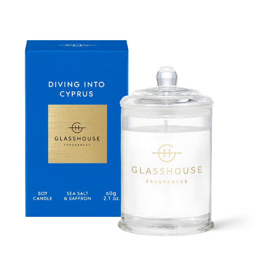 Glasshouse Candle 60g - Diving Into Cyprus - Kitchen Antics