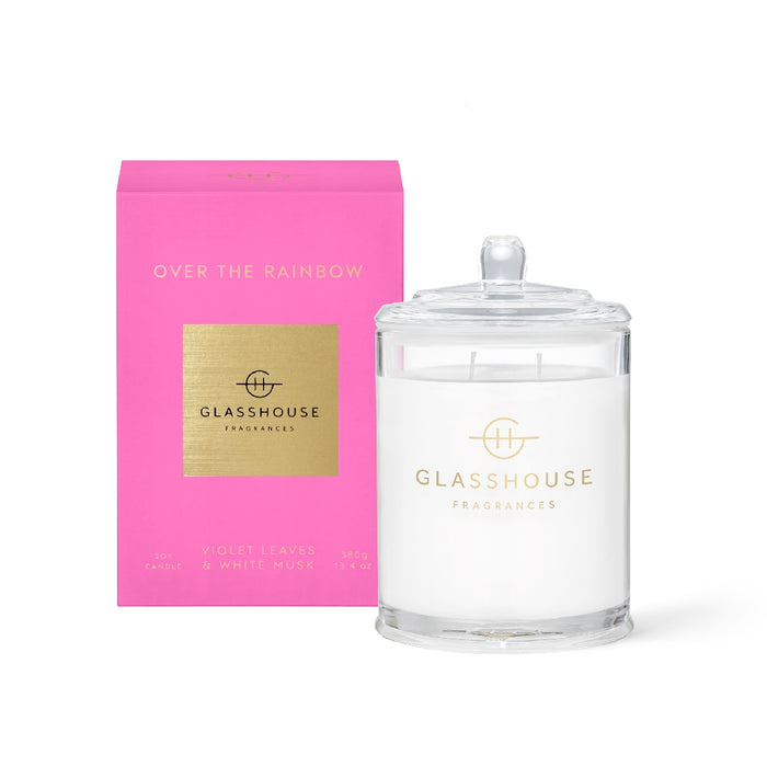 Glasshouse Candle 380g - Over The Rainbow
