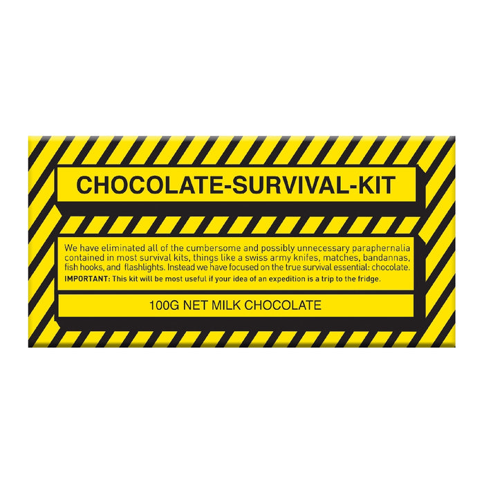 Survival Kit Chocolate 100g - Milk - Kitchen Antics