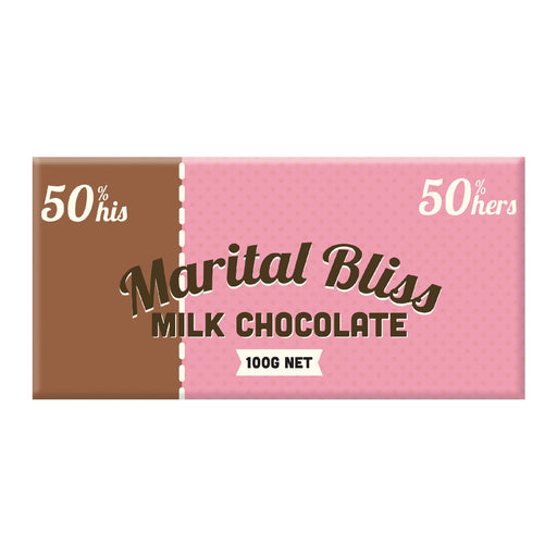 Marital Bliss Chocolate 100g - Milk - Kitchen Antics
