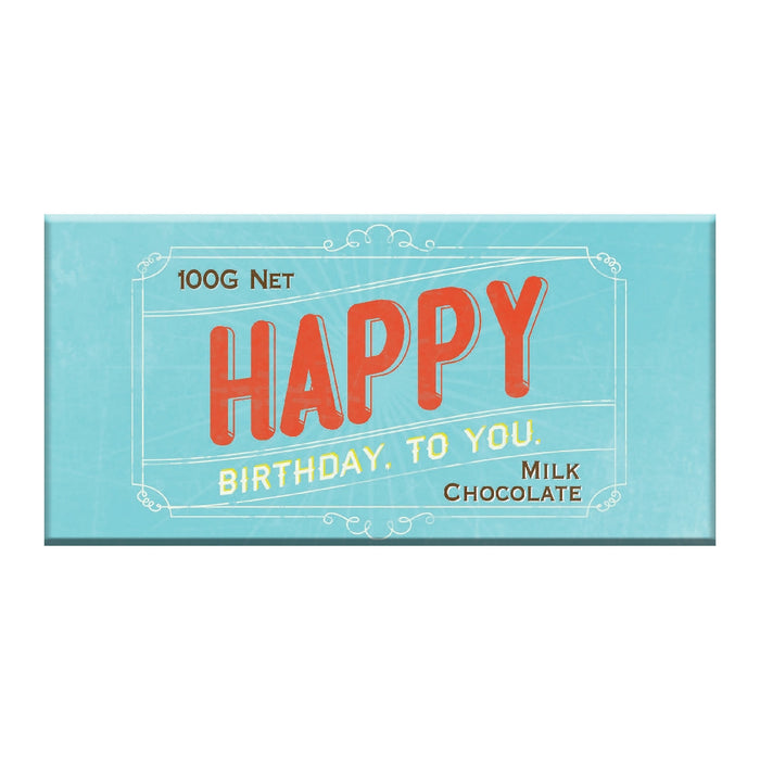 Happy Birthday to U Chocolate 100g - Milk - Kitchen Antics