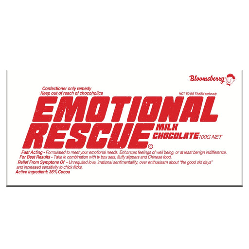 Emotional Rescue Chocolate 100g - Milk - Kitchen Antics